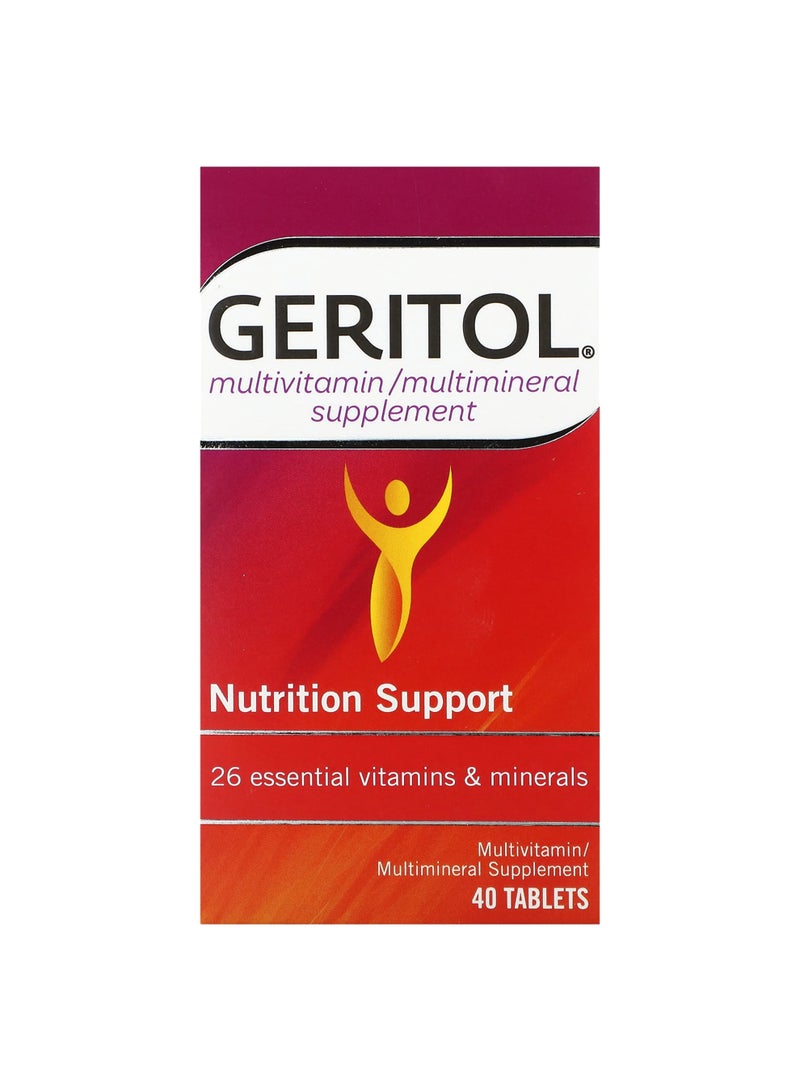 Multivitamin/Multimineral Supplement, 40 Tablets